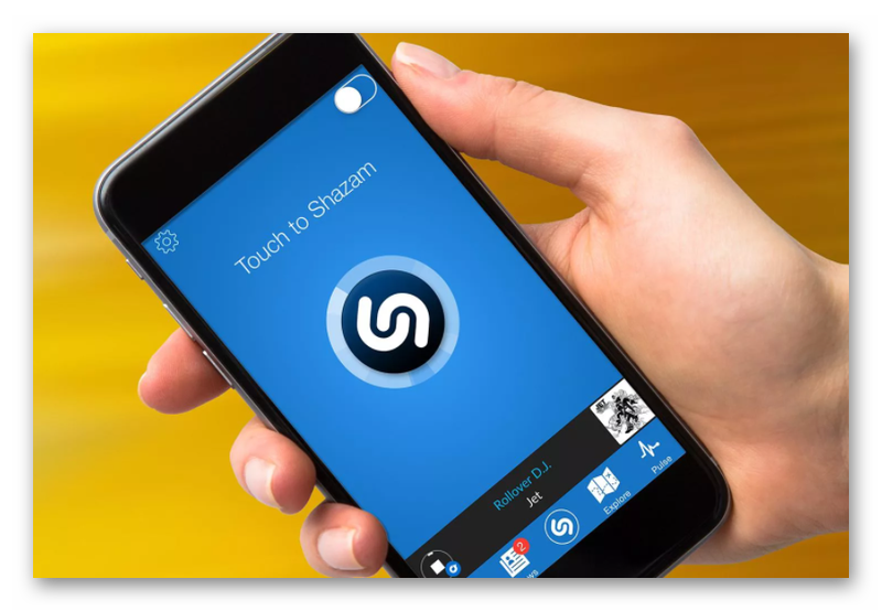 Поиск музыки с Тик Тока с помощью Shazam